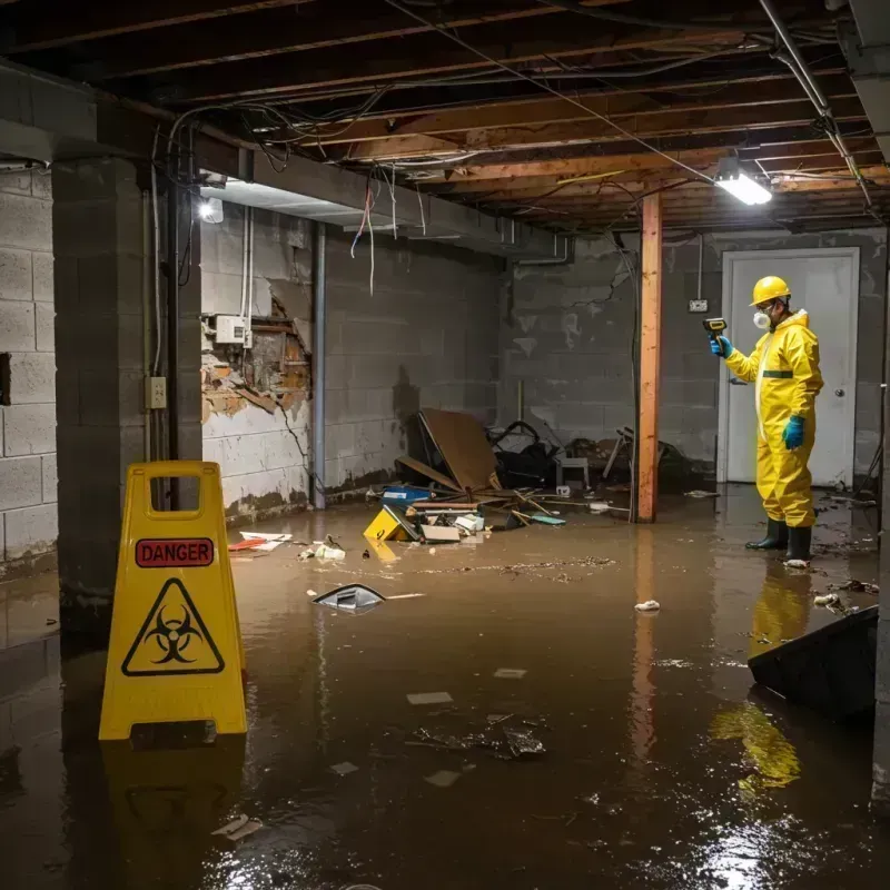 Flooded Basement Electrical Hazard in Potala Pastillo, PR Property